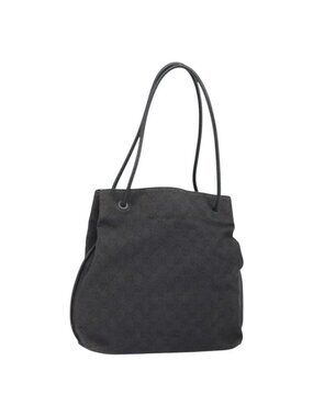 Authentic GUCCI GG Canvas Shoulder Bag Outlet Dark Brown 101341